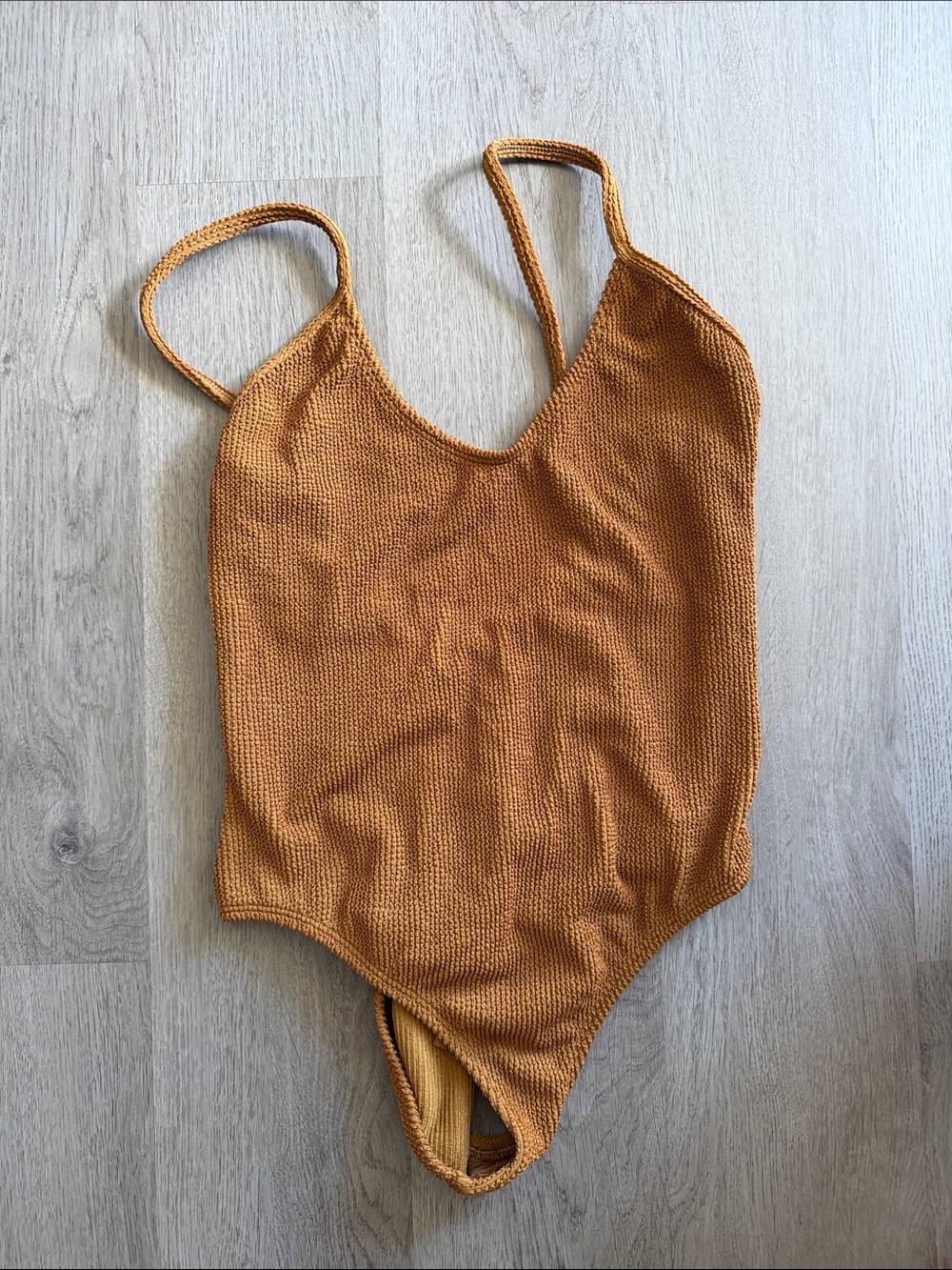 Brown One Piece Swimsuit